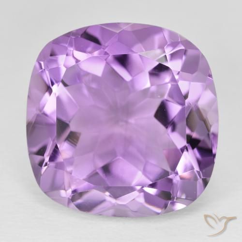 20.07ct Naturale Viola tendente al rosa Ametista, Cuscino, VVS