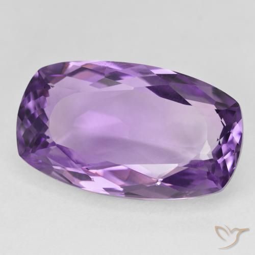 Ametista Viola Intenso naturale da 19.68 ct, Cuscino, VVS-VS