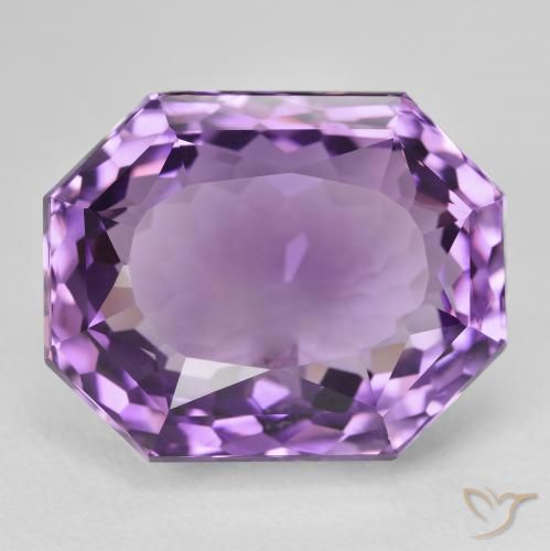 26.95ct Naturale violaceo Ametista, Taglio smeraldo, VVS