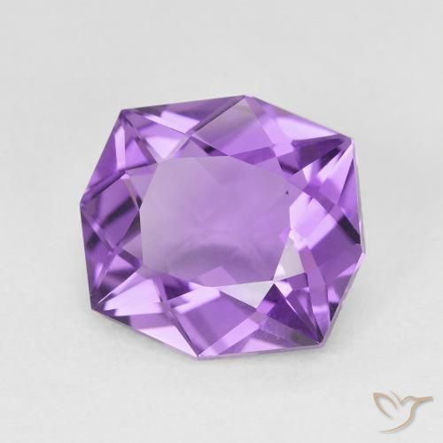Ametista Viola violaceo medio naturale da 4.33 ct, Taglio a fantasia, VVS-VS