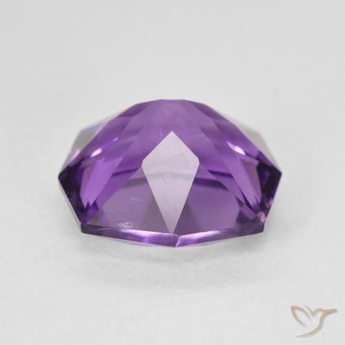 Ametista Viola medio naturale da 4.77 ct, Taglio a fantasia, VVS-VS