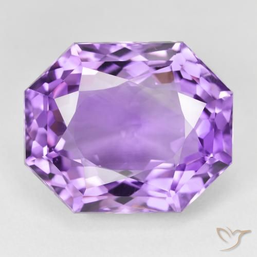 26.45ct Naturale Viola medio Ametista, Taglio smeraldo, VS