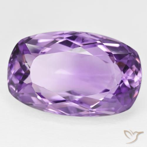 Ametista viola vivido naturale da 32.52 ct, Cuscino, VVS-VS