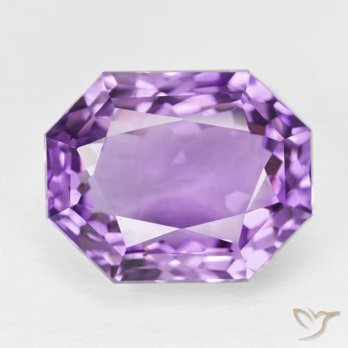 17.11ct Naturale Viola medio Ametista, Taglio smeraldo, VVS