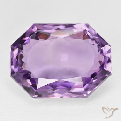 26.72ct Naturale Viola violaceo intenso Ametista, Taglio smeraldo, VVS