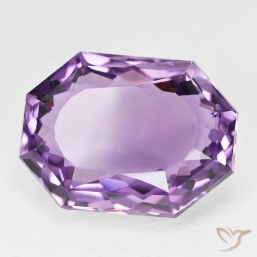 Ametista Viola violaceo intenso naturale da 26.72 ct, Ottagonale / Taglio smeraldo, VVS
