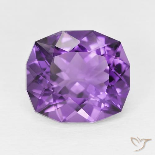 6.08ct Naturale Viola Intenso Ametista, Taglio a fantasia, VS