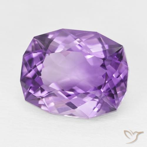 Ametista Viola violaceo intenso naturale da 8.84 ct, Taglio a fantasia, VVS-VS