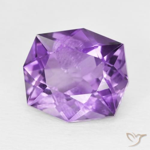 Ametista viola vivido naturale da 4.78 ct, Taglio a fantasia, VS