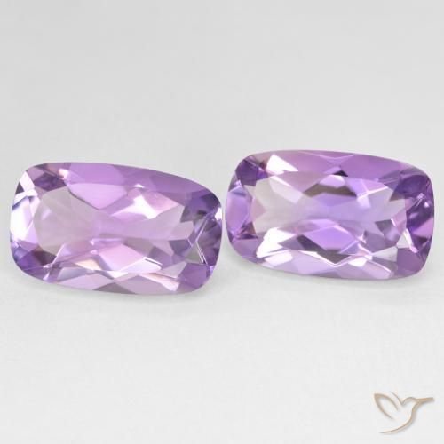 Gemme di Ametista Medium Light Purplish-Violet naturale da 10.83 ct, Cuscino, VS