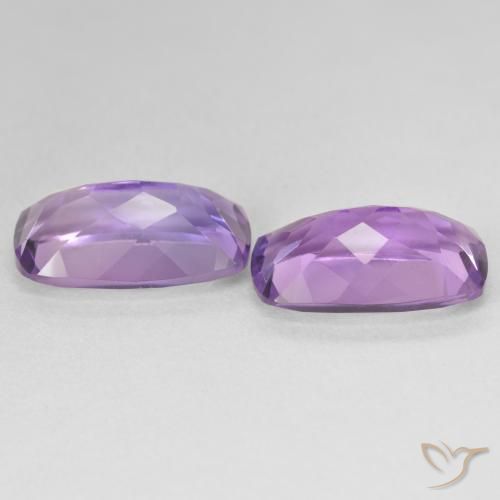 Gemme di Ametista Medium Light Purplish-Violet naturale da 11.30 ct, Cuscino, VS