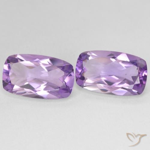 Gemme di Ametista Medium Light Purplish-Violet naturale da 11.50 ct, Cuscino, VS