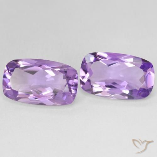 Gemme di Ametista Medium Light Purplish-Violet naturale da 11.23 ct, Cuscino, VVS-VS