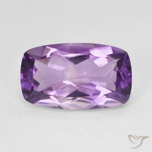 5.73ct Naturale Viola chiaro-medio Ametista, Cuscino, VVS