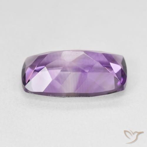 Ametista Viola chiaro-medio naturale da 5.73 ct, Cuscino, VVS