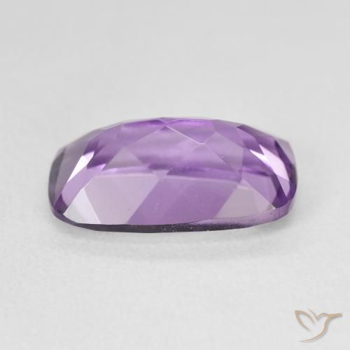 Ametista Viola chiaro-medio naturale da 5.66 ct, Cuscino, VVS