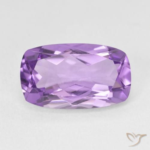 5.68ct Naturale Viola medio Ametista, Cuscino, VVS