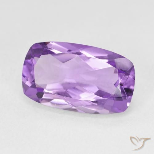 Ametista Viola medio naturale da 5.68 ct, Cuscino, VVS