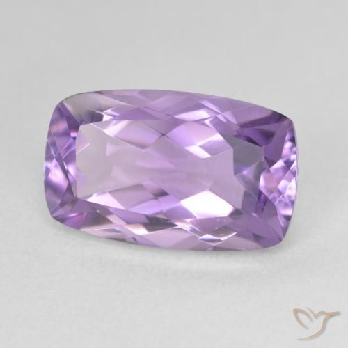 Ametista Viola medio naturale da 6.39 ct, Cuscino, VVS-VS