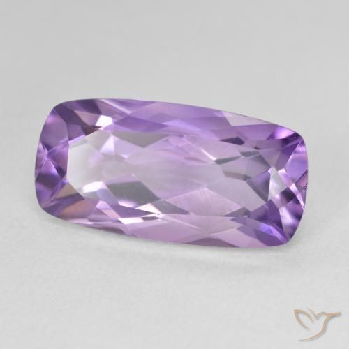 Ametista Viola medio naturale da 7.70 ct, Cuscino, VVS-VS