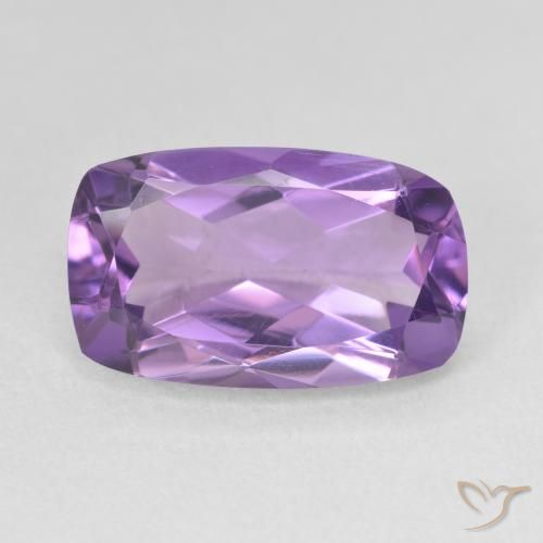 5.78ct Naturale Viola tendente al rosa Ametista, Cuscino, VVS-VS