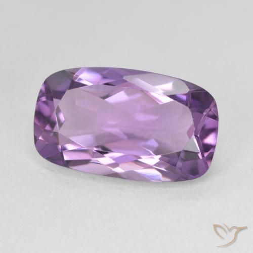 Ametista Medium Light Purplish-Violet naturale da 5.54 ct, Cuscino, VVS-VS