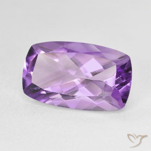 Ametista Medium Light Purplish-Violet naturale da 5.98 ct, Cuscino, VVS