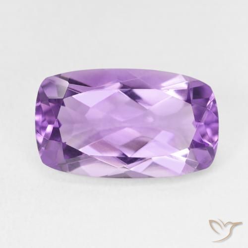 5.92ct Naturale Medium Light Purplish-Violet Ametista, Cuscino, VVS
