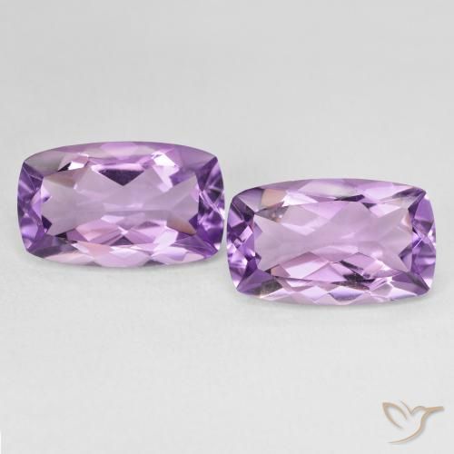 Gemme di Ametista Viola medio naturale da 11.47 ct, Cuscino, VVS