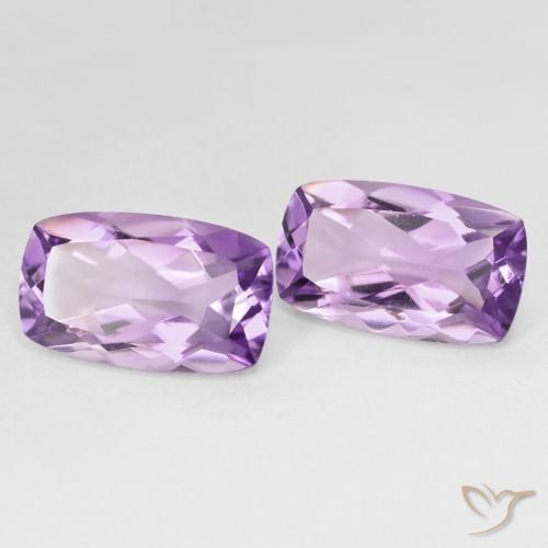 Gemme di Ametista Viola medio naturale da 11.47 ct, Cuscino, VVS