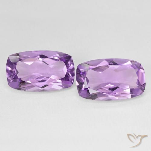 Gemme di Ametista Viola medio naturale da 10.87 ct, Cuscino, VVS