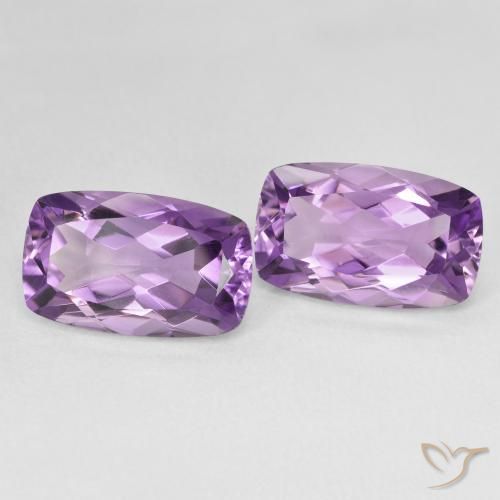 Gemme di Ametista Viola medio naturale da 12.59 ct, Cuscino, VVS