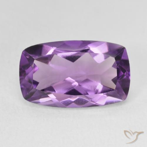 5.82ct Naturale Melanzane Viola Ametista, Cuscino, VVS