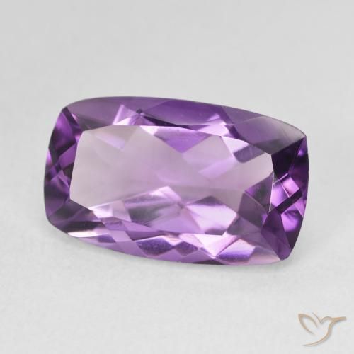 Ametista Melanzane Viola naturale da 5.82 ct, Cuscino, VVS