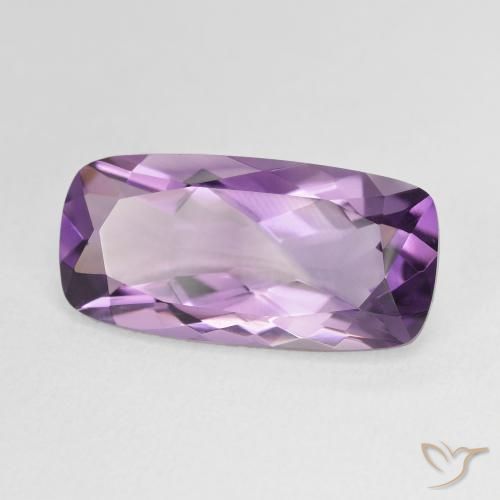 Ametista Viola medio naturale da 6.83 ct, Cuscino, VVS