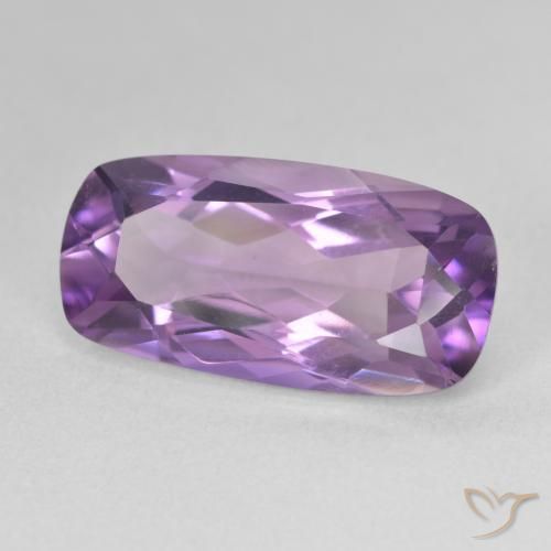 Ametista Viola chiaro-medio naturale da 7.53 ct, Cuscino, VVS