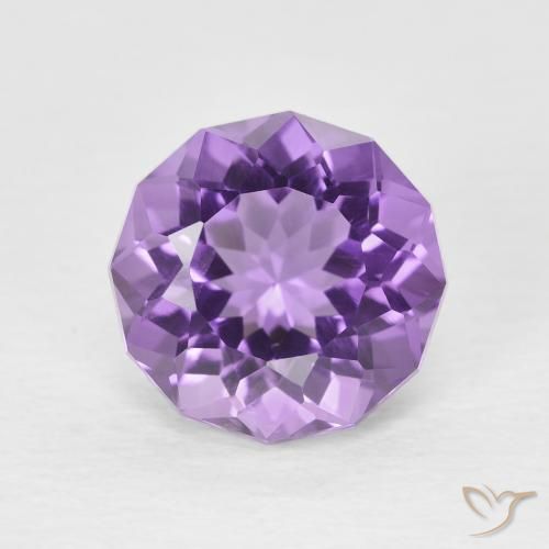 2.64ct Naturale Viola scuro Ametista, Rotondo, VVS-VS