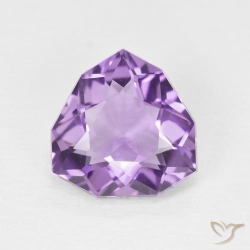 3.06ct Naturale Viola scuro Ametista, Taglio trillion, VVS-VS