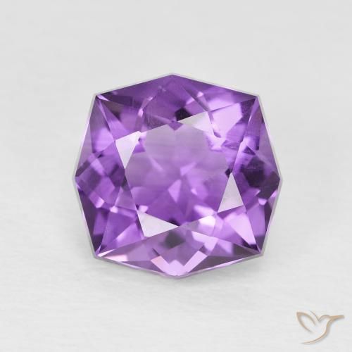 3.28ct Naturale viola vivido Ametista, Taglio a fantasia, VS-SI