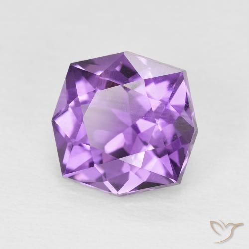 Ametista viola vivido naturale da 3.28 ct, Taglio a fantasia, VS-SI
