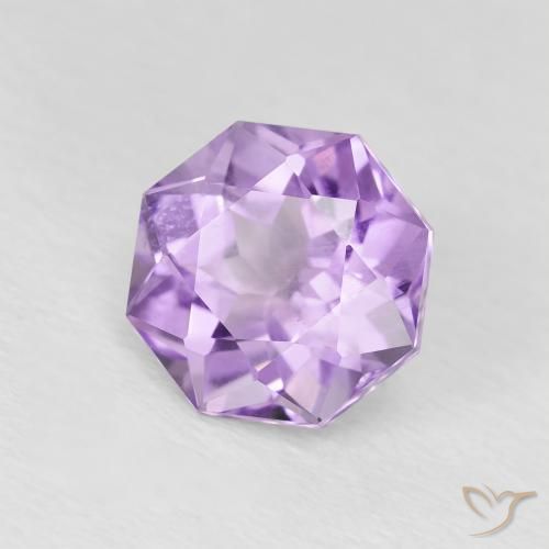 Ametista Iris Violetta naturale da 1.83 ct, Ottagonale / Taglio smeraldo, VS-SI