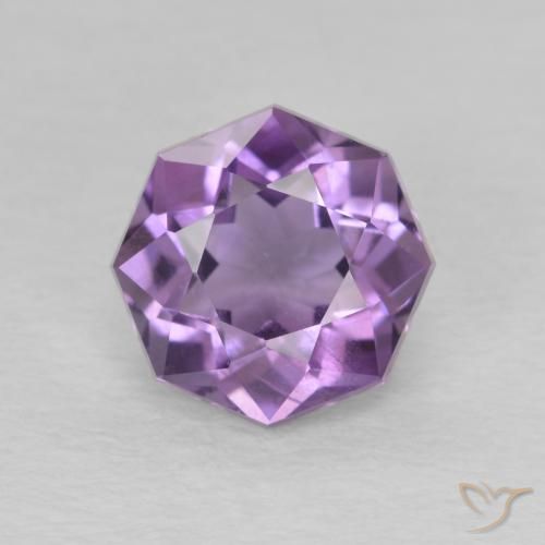 1.55ct Naturale Viola medio Ametista, Taglio smeraldo, VS-SI