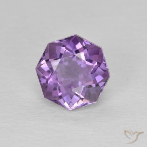 1.57ct Naturale Viola Iris Rosato Ametista, Taglio smeraldo, VS-SI