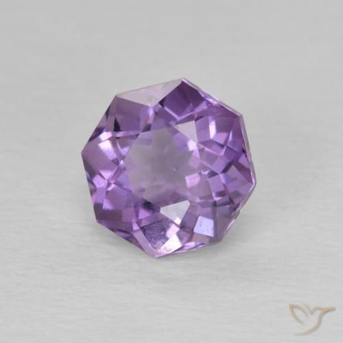 Ametista Viola Iris Rosato naturale da 1.57 ct, Ottagonale / Taglio smeraldo, VS-SI