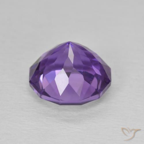 Ametista Viola medio naturale da 2.29 ct, Rotondo, VS-SI