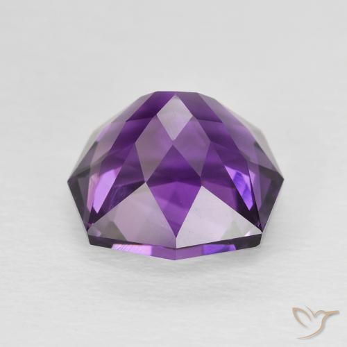 Ametista Viola Intenso naturale da 3.97 ct, Forma fantasia, VVS-VS