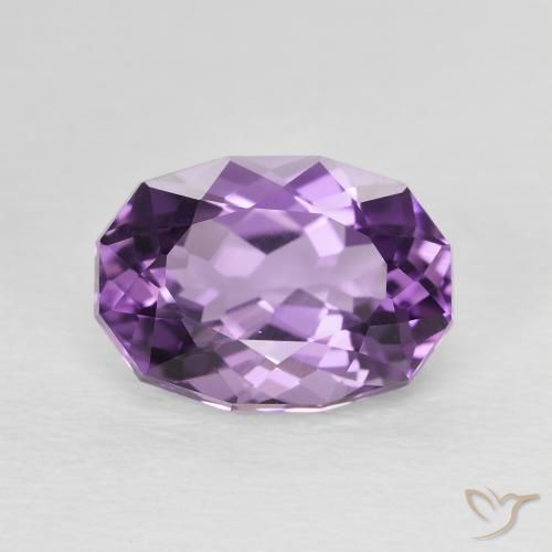 2.82ct Naturale violaceo Ametista, Ovale, VVS-VS