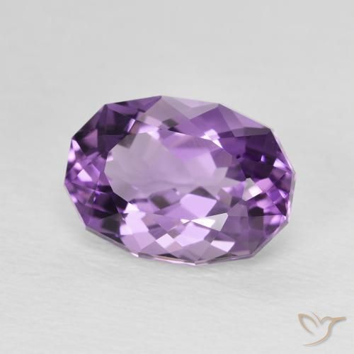 Ametista violaceo naturale da 2.82 ct, Ovale, VVS-VS