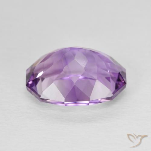 Ametista Viola medio naturale da 3.85 ct, Taglio ovale, VVS-VS