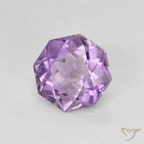 Ametista violaceo naturale da 1.29 ct, Ottagonale / Taglio smeraldo, VS